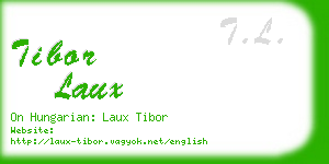 tibor laux business card